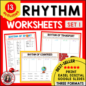 Preview of Elementary Music - Music Theory Worksheets - Rhythm Activities
