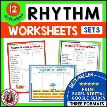 Preview of Elementary Music Lessons - Music Theory Worksheets - Rhythm Activities