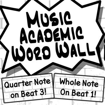 Preview of Music Theory Academic Word Wall