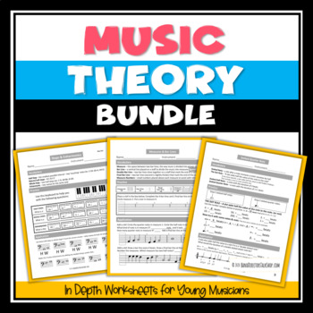 Preview of Music Theory Curriculum for Band FULL BUNDLE - non-tech music worksheets!