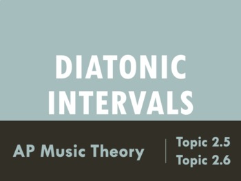 Preview of Music Theory: Diatonic Intervals