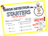 2 High Quality 10-min student marked Error Detection etc. 