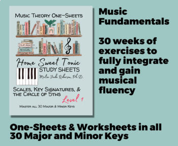 Preview of Music Theory Fundamentals, 30 Weeks Supplemental Exercises, 30 Major/Minor Keys