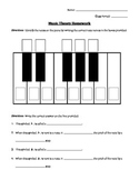 Music Theory Homework - Half Steps, Whole Steps, and the Keyboard