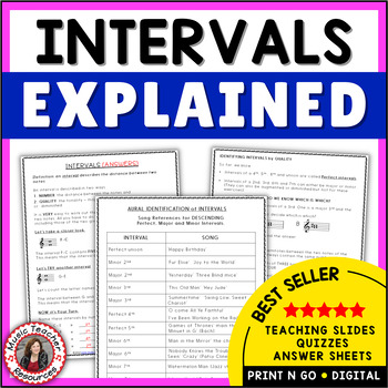 Music Theory: Intervals Explained with Theory Worksheets | TpT