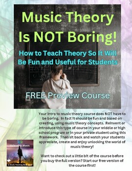 Preview of Music Theory Is NOT Boring! Free Preview Course