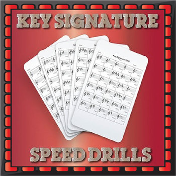 Preview of Key Signatures Drills - Treble Clef