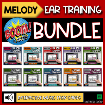 Preview of Music Theory Melodic Ear Training Bundle- Interactive Music Theory Games