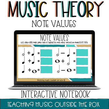 Preview of Music Theory: Note Values Interactive Notebook