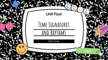 Preview of Music Theory: Time Signatures and Rhythm Interactive Slides Part 1