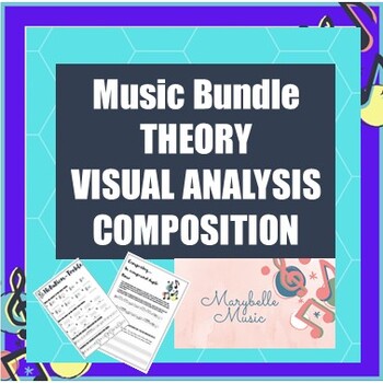 Preview of Music Theory, Visual Score Reading and Composition Independent Work Bundle