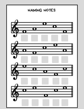 Preview of Music Theory Worksheets
