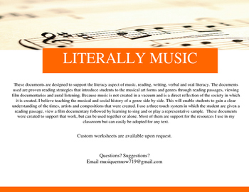 Preview of Music Theory: a graphic organizer