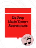 15 Music Theory no-prep digital lessons. for subs, bell wo