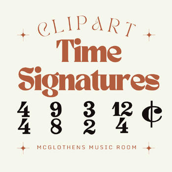 Preview of Music Time Signatures Clipart