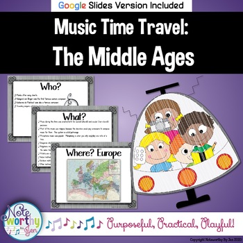 Preview of Music History for Elementary:  The Middle Ages Bulletin Board and Video Links