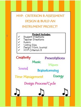 Preview of Designing an Instrument Project Activity with MYP Criterion B (Waves & Sound)