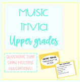 Music Trivia Game for Upper Grades