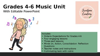 Preview of Music Unit with PowerPoint and Ontario Expectations