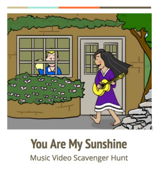 Preview of Music Video Scavenger Hunt -  "You Are My Sunshine" Music Video