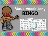 Music Vocabulary BINGO