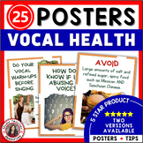 Music Classroom Decor - Vocal Health Posters