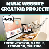 Music Website Creation Project