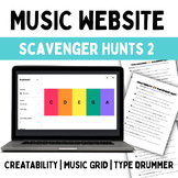 Music Website Scavenger Hunts 2 | Printable & Digital 