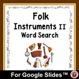 Music Word Search: Folk Instruments II for use with Google