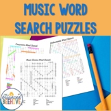 Music Worksheets Word Search Puzzles