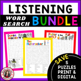 Music Word Search Puzzles - Listening - DOLLAR DEAL BUNDLE