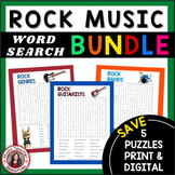 Music Genre Word Search Puzzles - Middle School and Genera