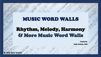 Preview of Music Word Wall