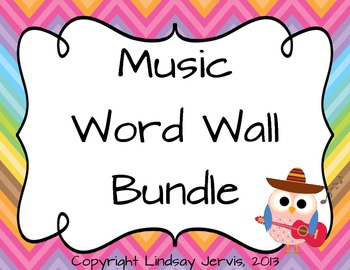 Preview of Music Word Wall Bundle