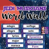 Music Word Wall Space Theme