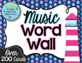 Music Word Wall {Nautical Theme}