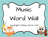 Music Word Wall {Polka Dot}