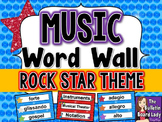 Music Word Wall - Rock Star Theme