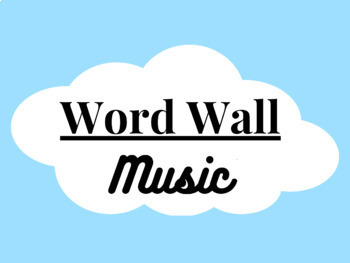 Preview of Music Word Wall - Words and Symbols Separate