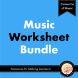 Music Worksheet Bundle