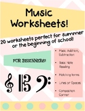 Music Worksheets for Beginners