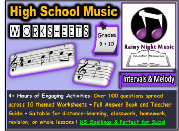 Preview of Melody and Intervals Music Worksheets DIGITAL and PAPER