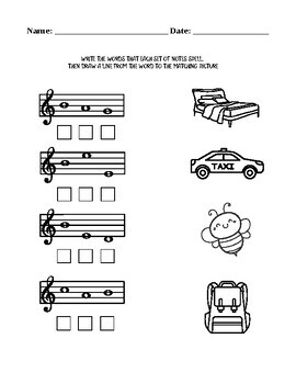 Music Worksheets - Treble Clef Note Names for Kids by Baan Mari | TPT