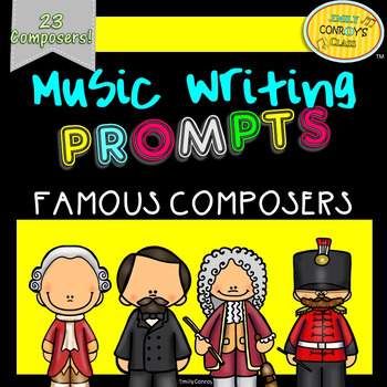 Preview of Music Writing Prompts (Famous Composers)