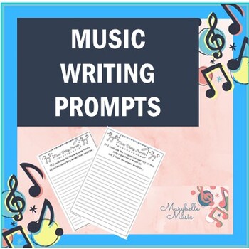 Preview of Music Writing Prompts Listening Activities