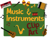 Music and Instruments 57 Clip Art Images Transparent PNG
