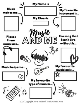 Preview of Music and Me Student Questionnaire
