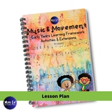 Music and Movement Lesson Plan Canva Editable Template EYL