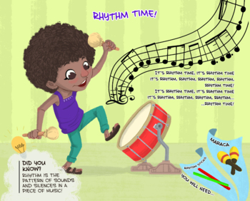 Preview of Music and Movement in a Box activity Kit, "Rhythm Time"