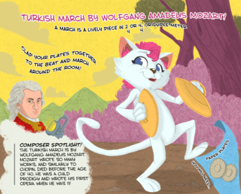 Preview of Music and Movement in a Box activity Kit, "Turkish March" by W.A. Mozart